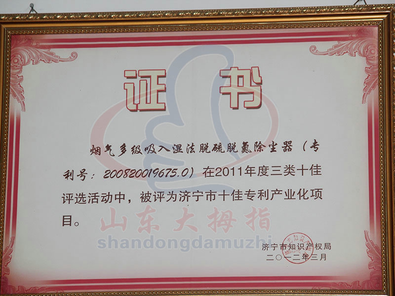 市级十佳专利企业